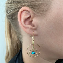 Load image into Gallery viewer, Gold Hoops and Gem Earrings
